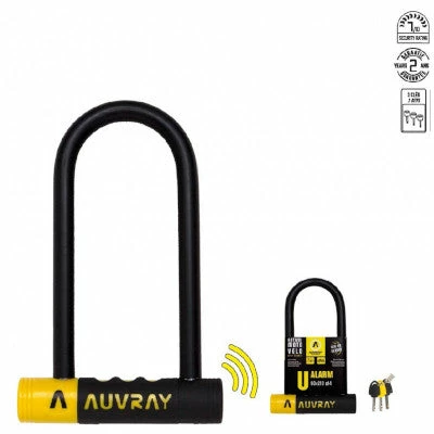 Antivol U Avec Alarme 120 DB Et Fixation Sur Cadre Auvray – Image 2