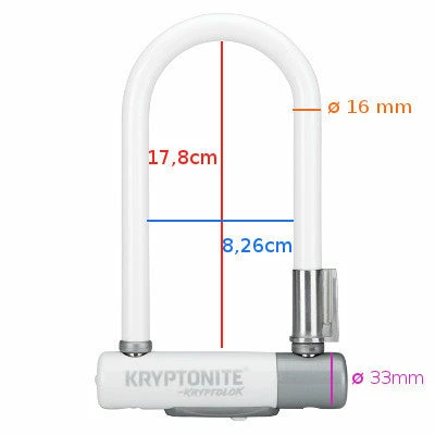 Antivol Vélo Kryptolok Mini 7 Blanc - Kryptonite – Image 5