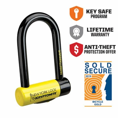 Antivol Vélo U à Clé New York Fahgettaboudit Mini Kryptonite – Image 2