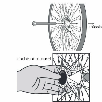 Axe De Roue Pour Remorque Vélo Y-Frame Carry Freedom – Image 2