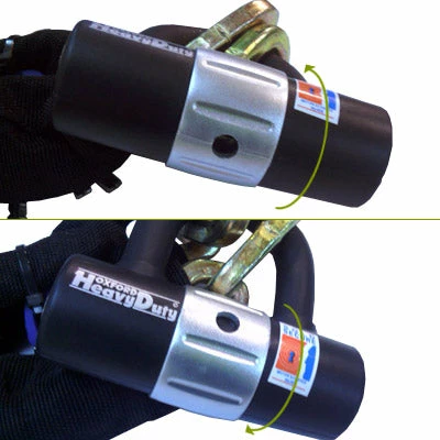 Chaîne Antivol Vélo Maillons 10mm 2 Mètres Avec Cadenas OXFORD – Image 2