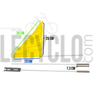Messingschlager Drapeau De Sécurité Pour Vélo Et Remorque – Image 8