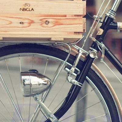 QT Cycle Eclairage Avant Vintage 3 Leds Chromé Pour Vélo – Image 4