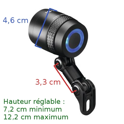 Busch-mueller Eclairage Vélo 100 Lux Sur Fourche IQ-X Noir Busch And Muller – Image 6