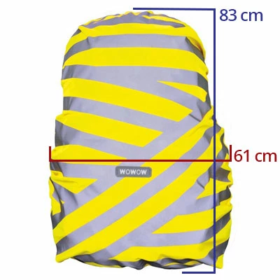 Housse De Sac à Dos Jaune Réfléchissant Berlin Wowow 20-25L – Image 2
