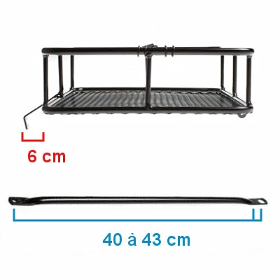 Panier Fixe Avant Pour Vélo Noir Take Away BLB – Image 6