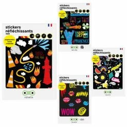 Planche De Stickers Réfléchissants Grand Format Rainette