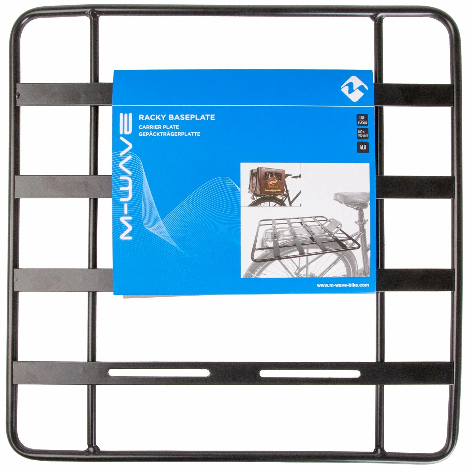 Plaque De Support Sur Porte Bagage Vélo Large M-Wave Racky – Image 3