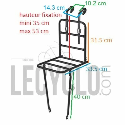 Porte Bagage Avant Large Du Vélo BASIL – Image 3