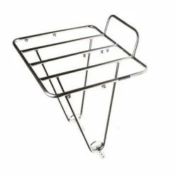 Porte-bagages Avant Argent Pour Vélo Frontière - BLB