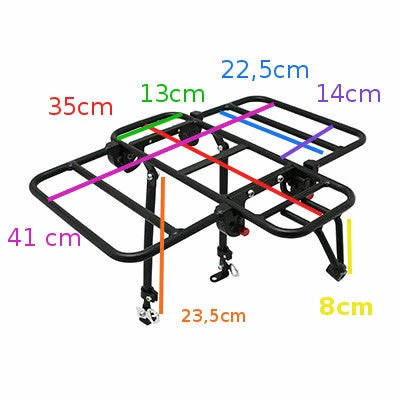 Newton Porte-bagages Vélo Avant à Plateforme Avec Côtés Rabattables – Image 5