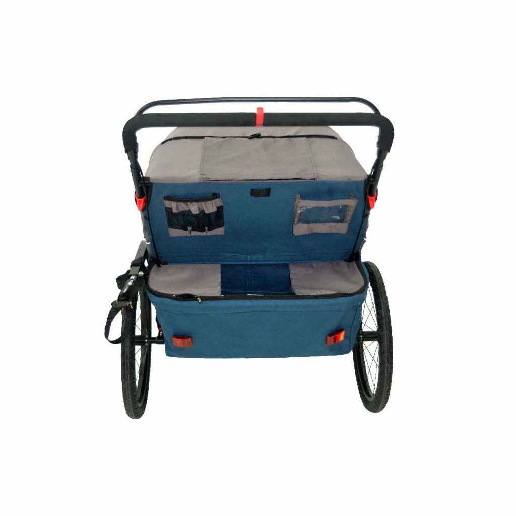 Remorque Vélo Enfant Poussette 2 Places 3-In-1 Ax.Bike – Image 4