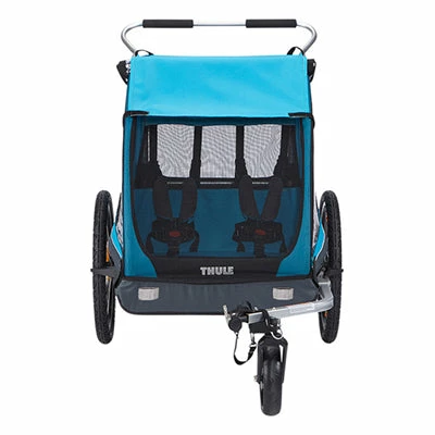 Remorque Poussette 2 Enfants Pour Vélo Thule Chariot Coaster XT – Image 3