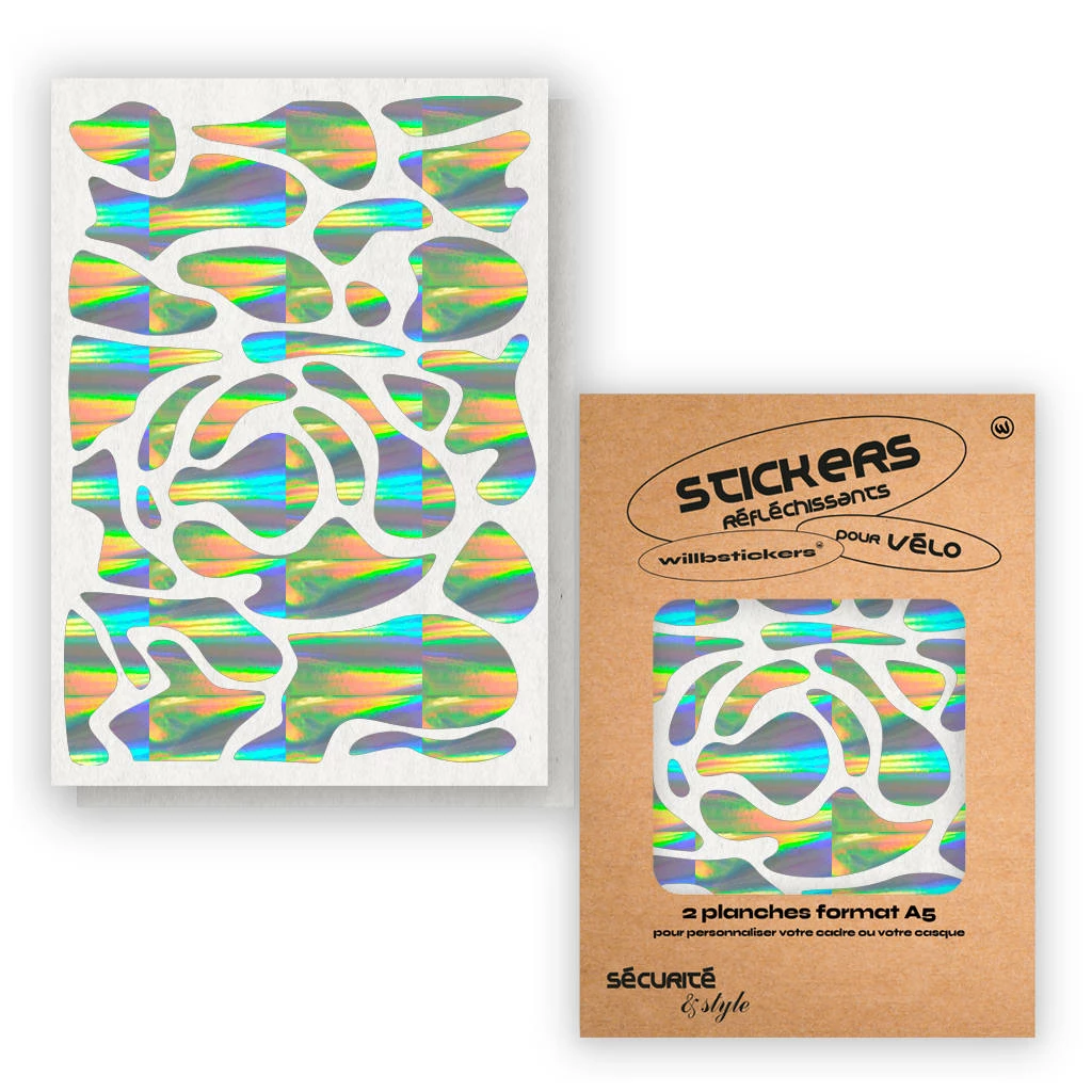 Stickers Réfléchissants Pour Cadre De Vélo Motif Camo Will B